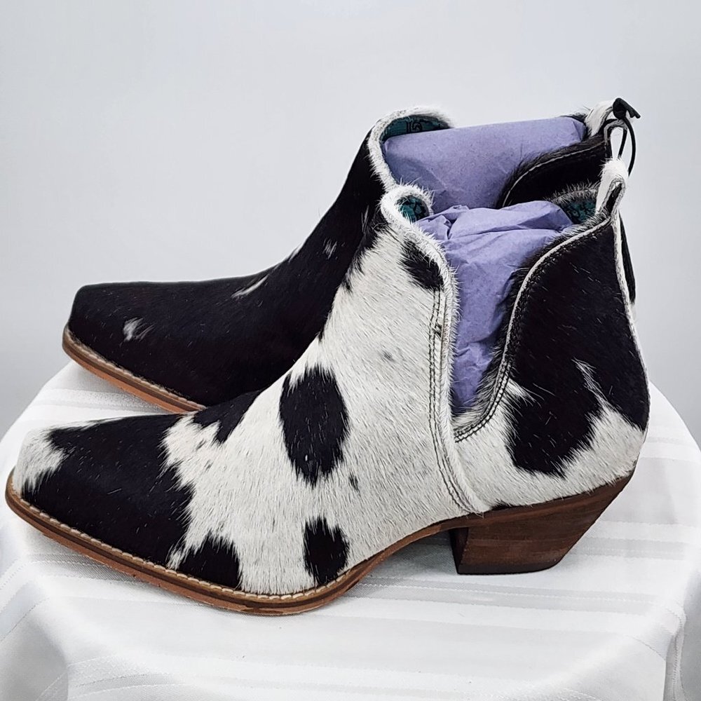 MYRA BAG Sunset Bloom Hair On Shortie Split  Cowboy Boots  6-11 NWT - Picture 5 of 9
